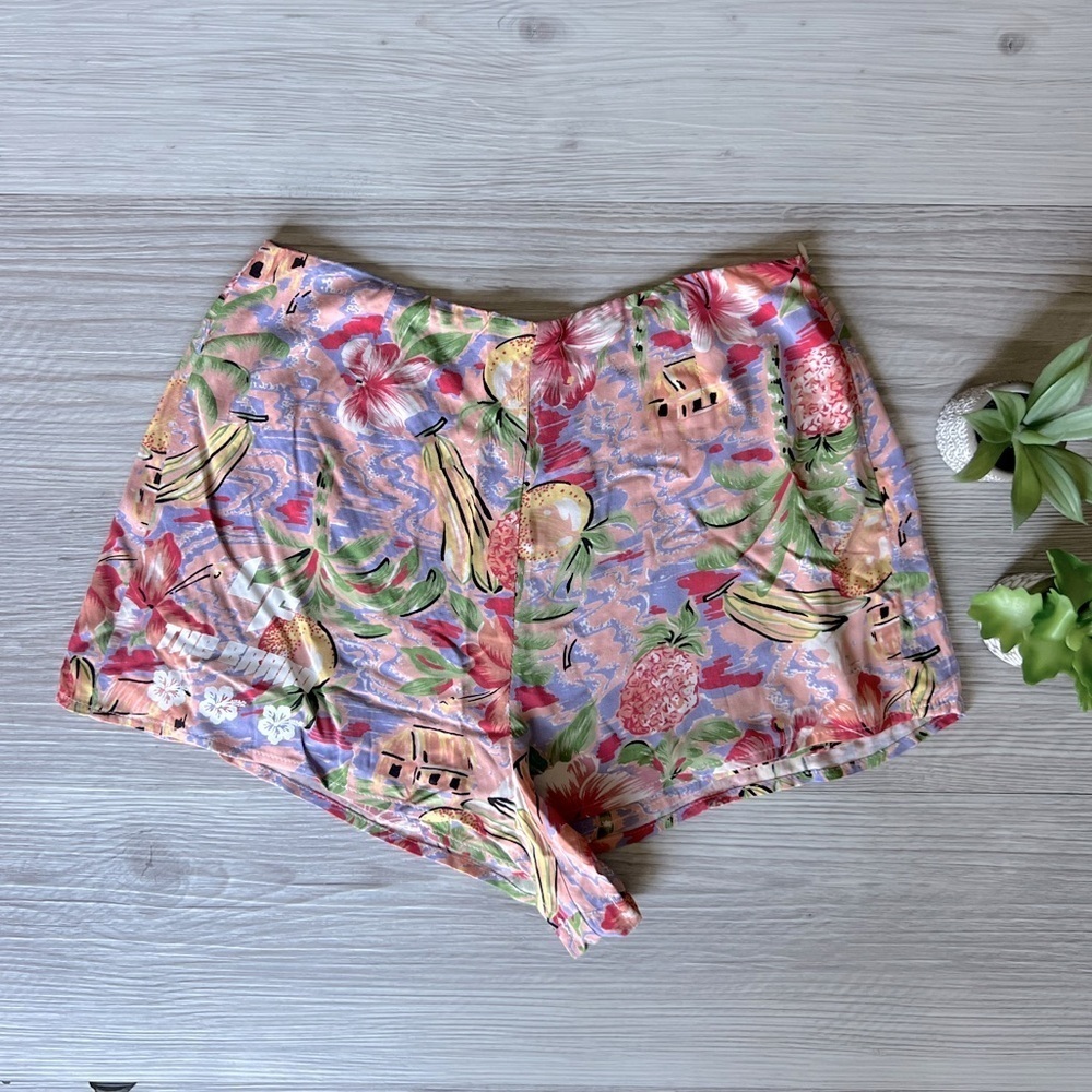 LF high waisted tropical shorts size S/M NWT